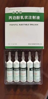 Anestetico chirurgico dell'emulsione 2078-54-8 iniettabile anestetico di FDF Propofol 20ml